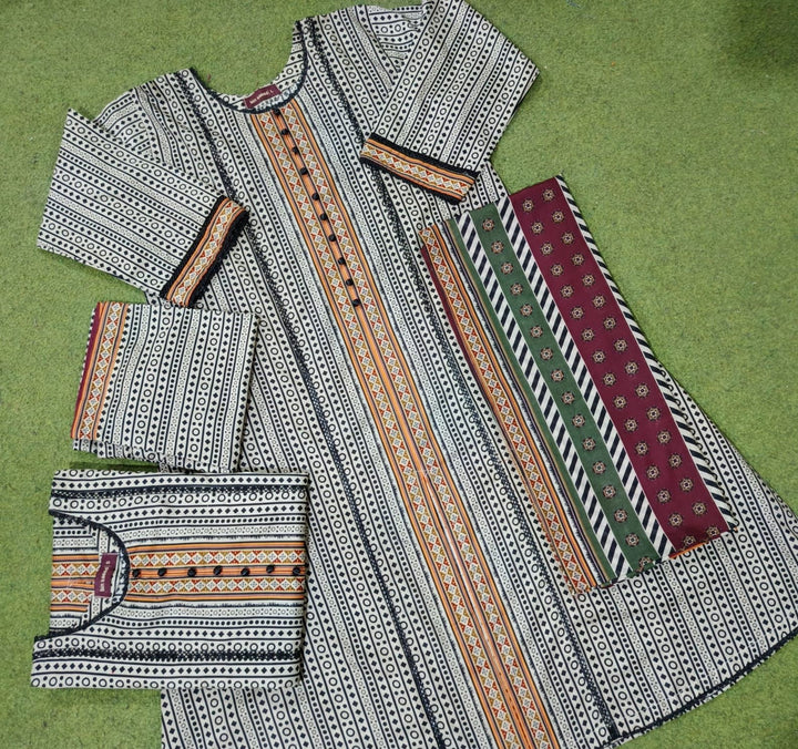 LP05 - COTTON PRINT 3 PIECE SUIT