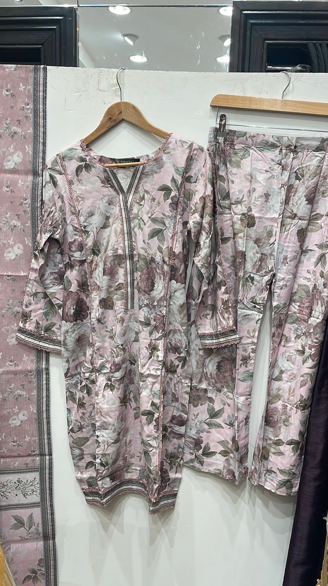 BL04- LINEN PRINT 3 PIECE SUIT