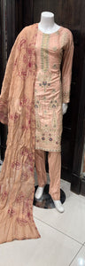 EMBROIDERED LINEN 3 PIECE SUIT 21D