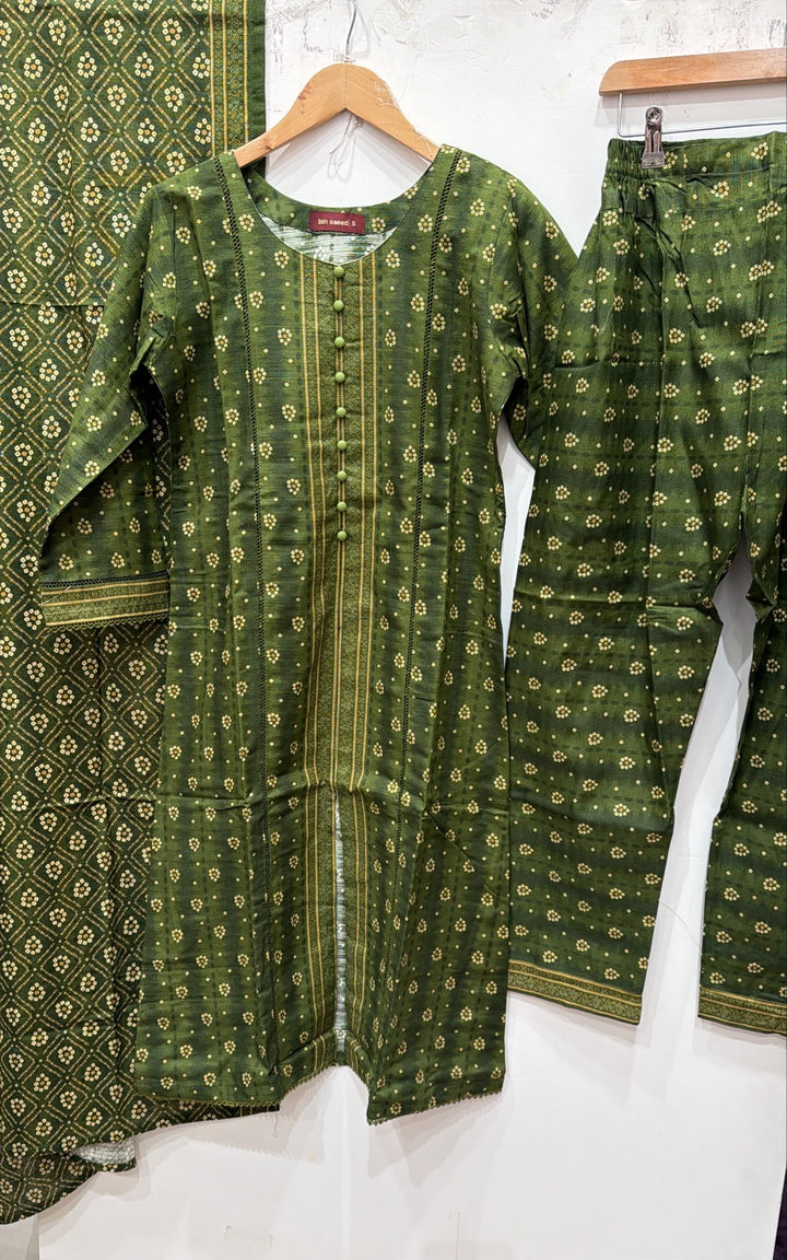 KBS06 Bin Saeed Soft Winter Khadder 3-Piece Suit - East meets west clothing 