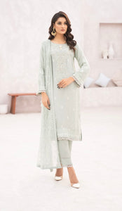 EMBROIDERED SILK 3 PIECE SUIT AG02