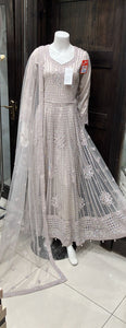 EMBROIDERED & EMBELLISHED NET DRESS NC925A