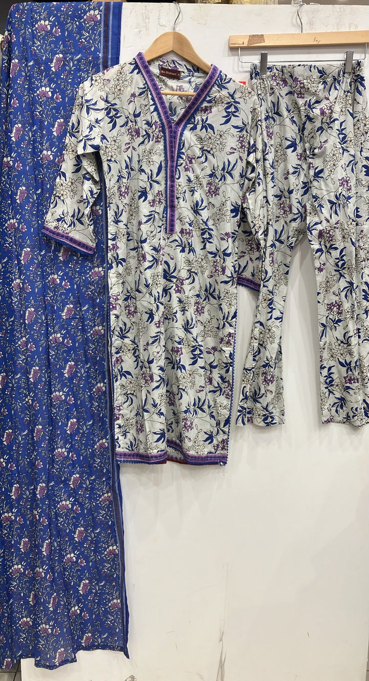BN05 - LAWN PRINT 3 PIECE SUIT