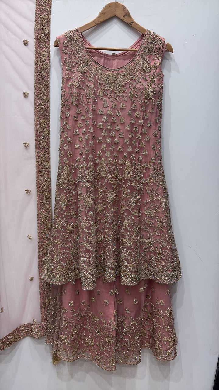 7005B- EMBROIDERED & EMBELLISHED SHARARA SUIT