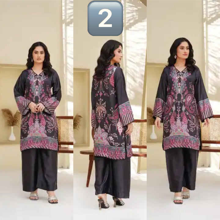 Sm02- SHAMOZ SILK PRINT CO-ORD 2 PIECE SUIT