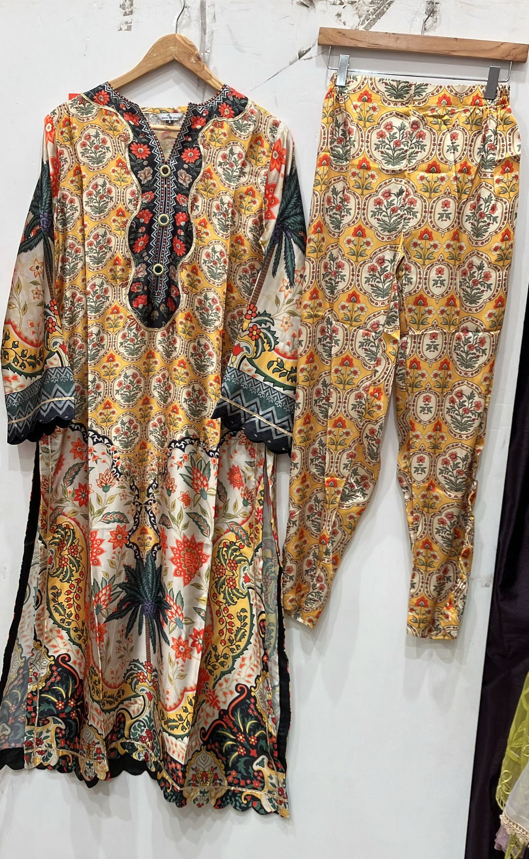 NS07 - Elegant Silk 2-Piece co-ord Pakistani Suit