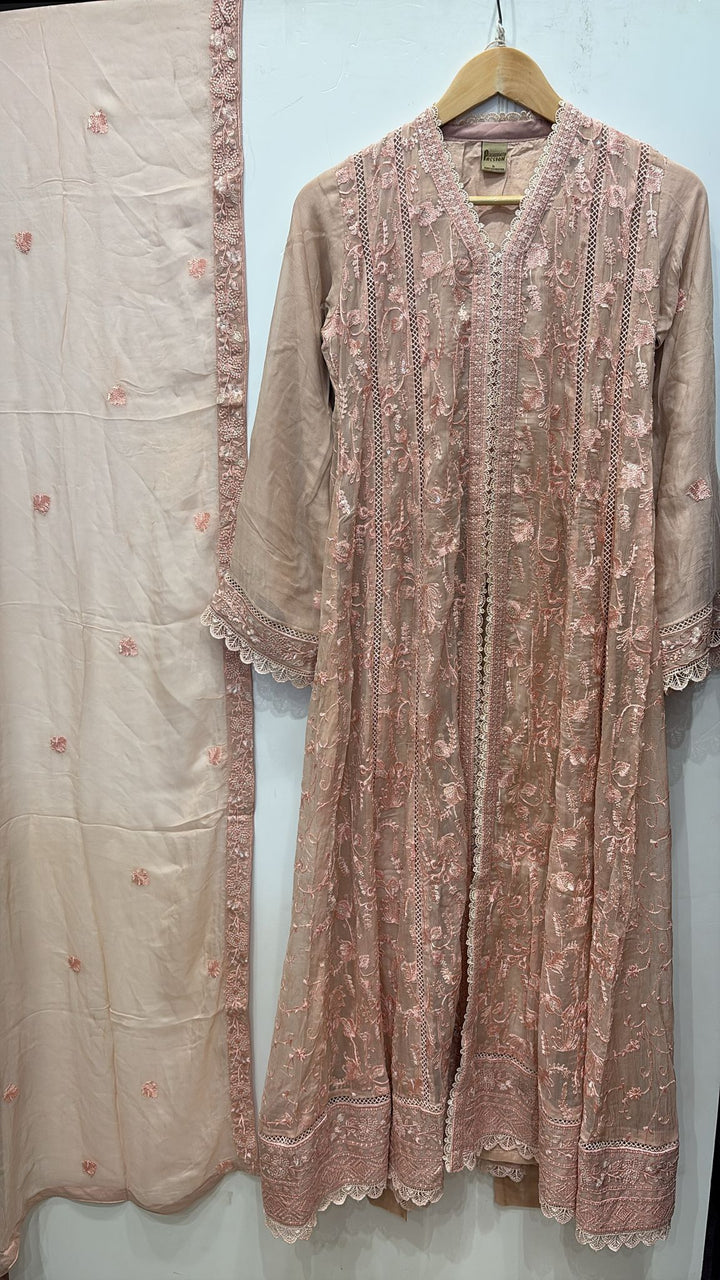 331A- EMBROIDERED CHIFFON 3 PIECE SUIT