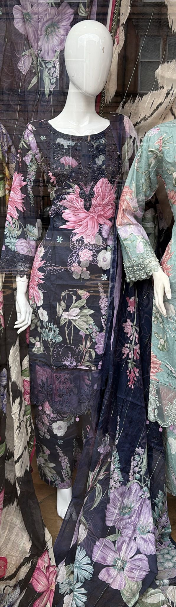 MP03 - Maria B inspired Embroidered Cotton 3pc suit