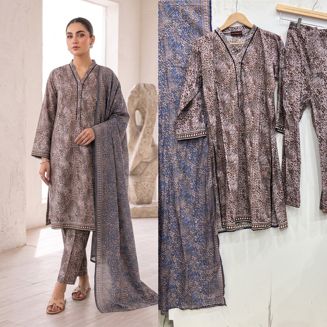 BN08 - LAWN PRINT 3 PIECE SUIT