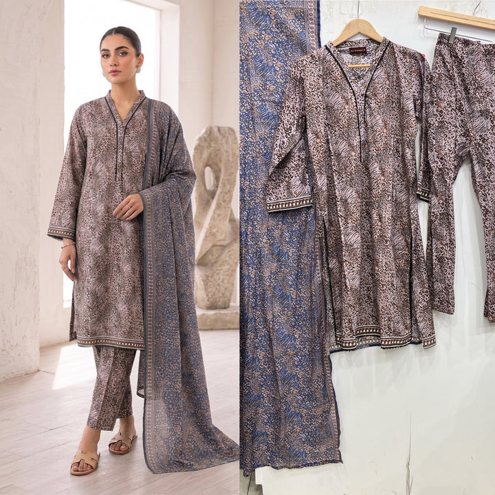 BN08 - LAWN PRINT 3 PIECE SUIT
