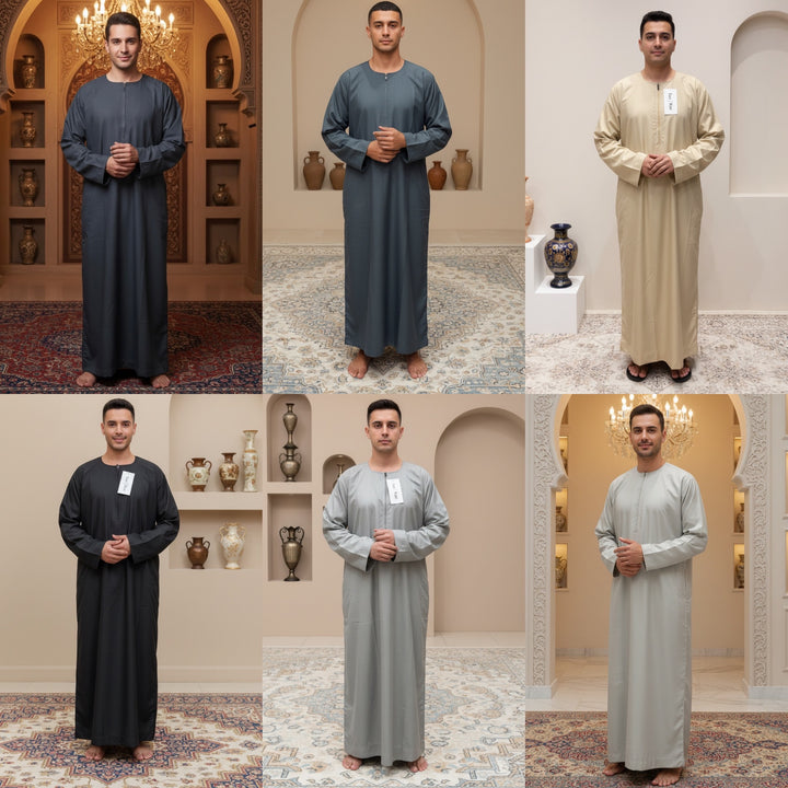JM427- MEN'S COTTON OMANI THOBE/JUBBA
