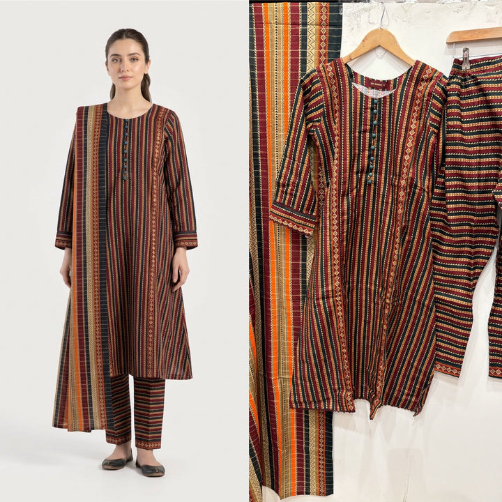 KBS08 Bin Saeed Soft Winter Khadder 3-Piece Suit - East meets west clothing 