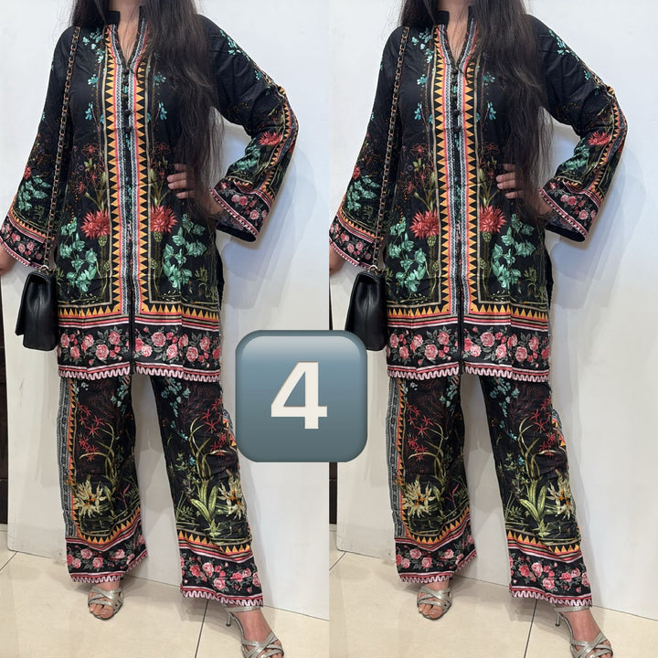 SC04- LINEN PRINT CO-ORD 2 PIECE SUIT