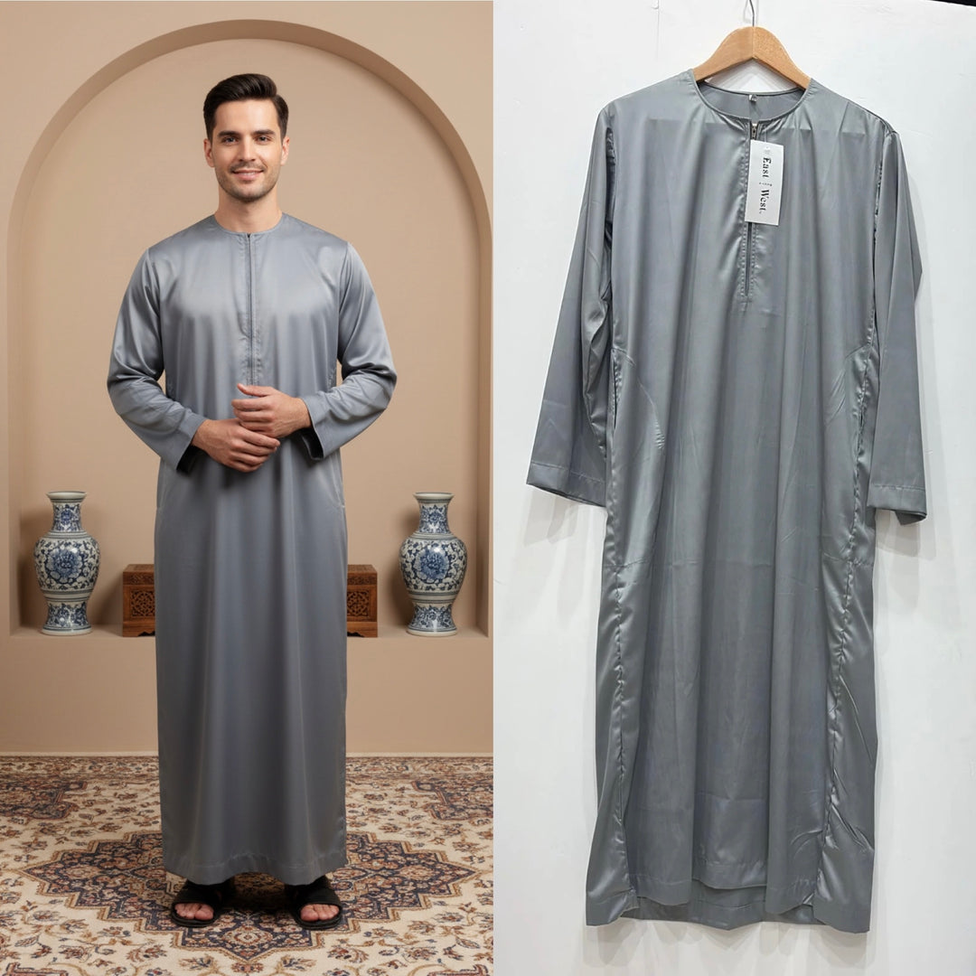 JM426- MEN'S SATIN OMANI THOBE/JUBBA