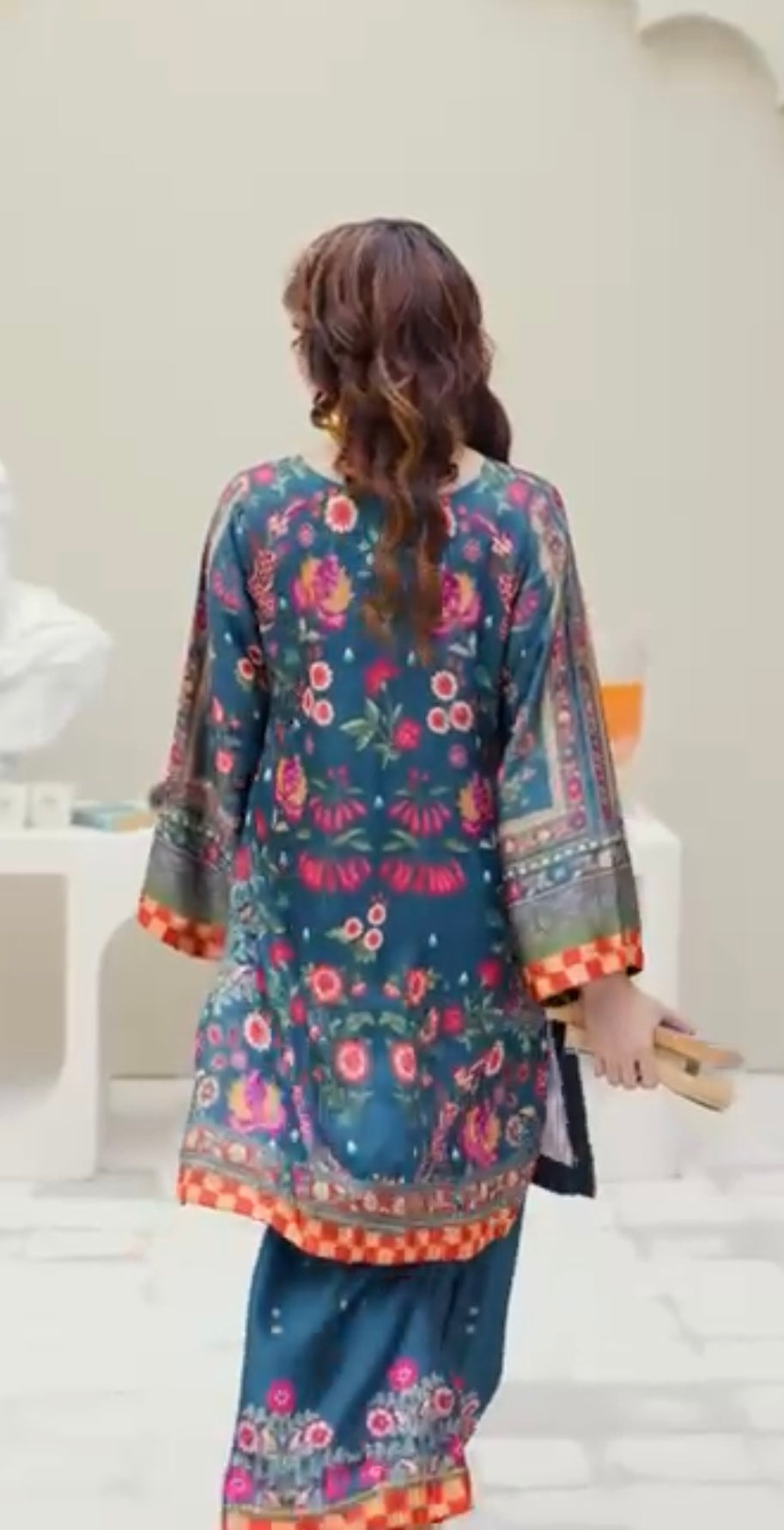 Sh02- SHAMOZ SILK PRINT CO-ORD 2 PIECE