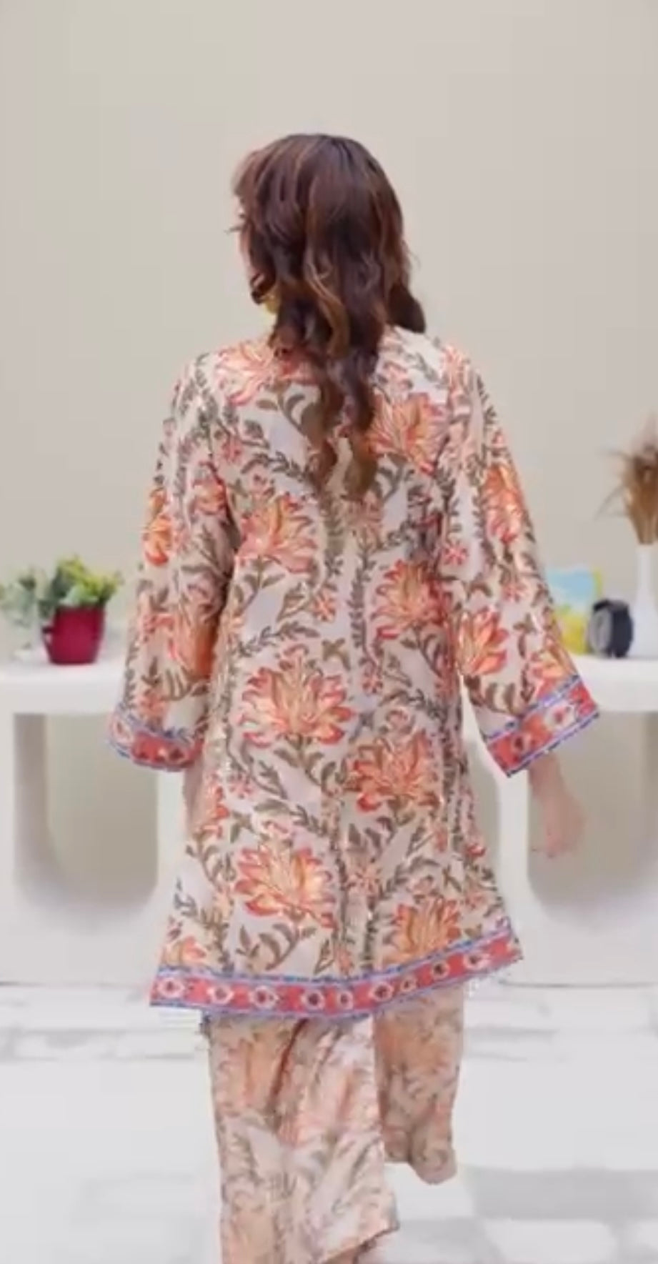 Sh05- SHAMOZ SILK PRINT CO-ORD 2 PIECE