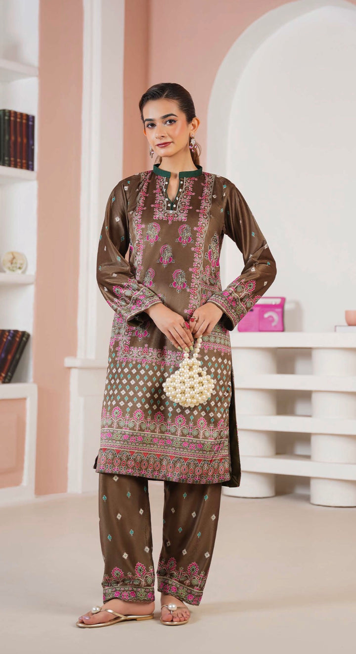 VS02 - Velvet 2-Piece co-ord Pakistani Suit