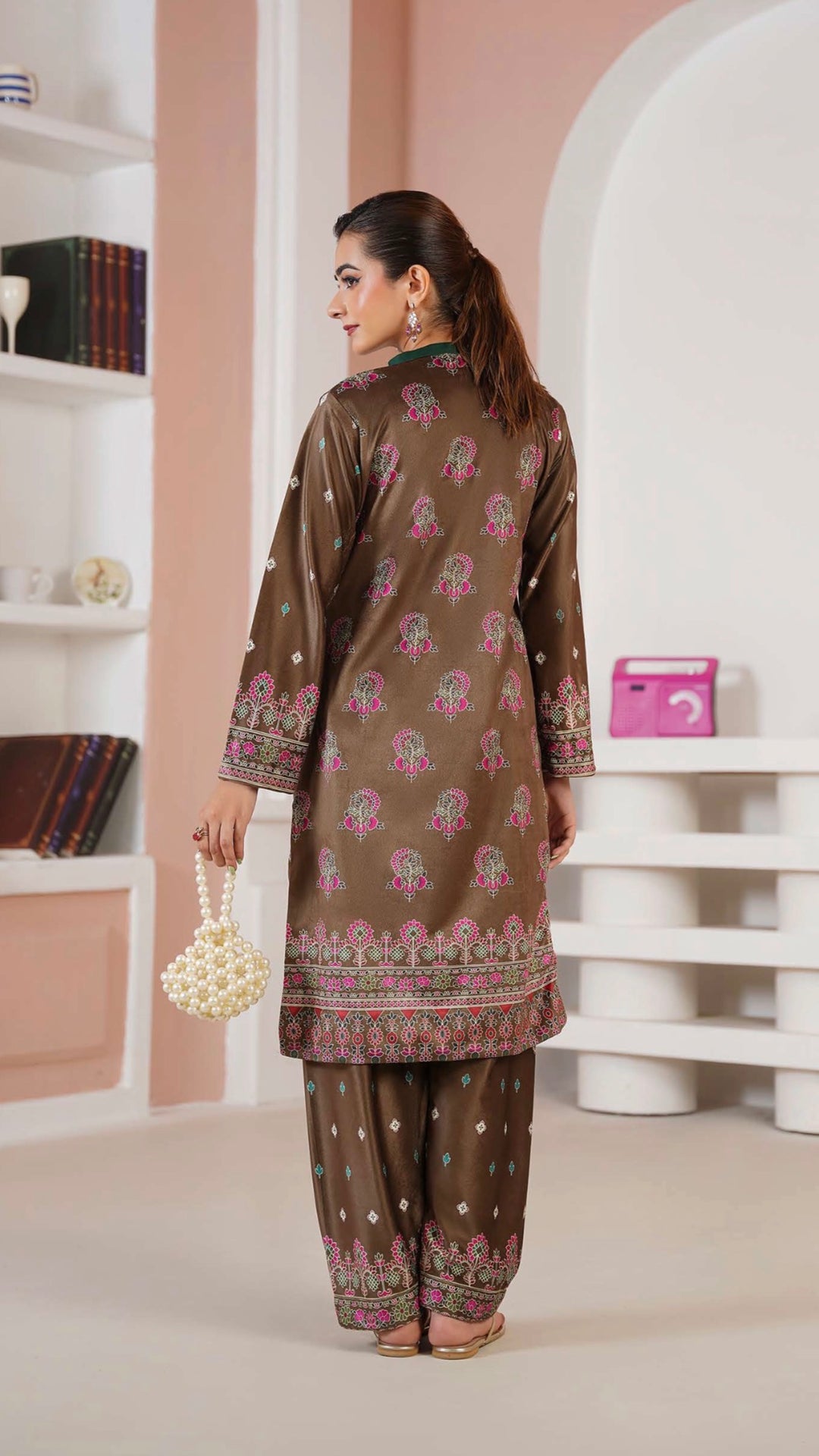 VS02 - Velvet 2-Piece co-ord Pakistani Suit