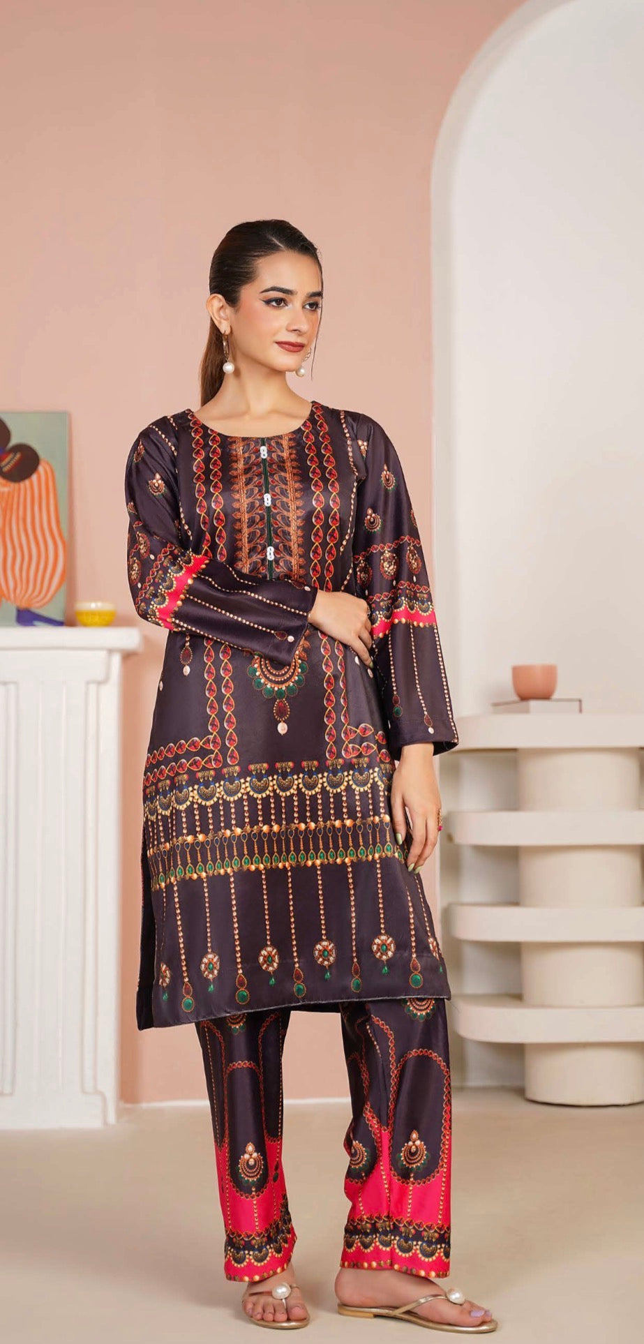 VS06 - Velvet 2-Piece co-ord Pakistani Suit