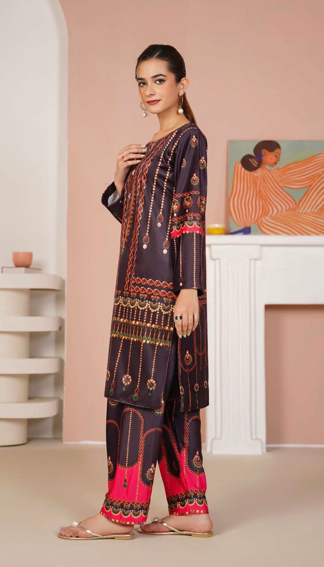 VS06 - Velvet 2-Piece co-ord Pakistani Suit