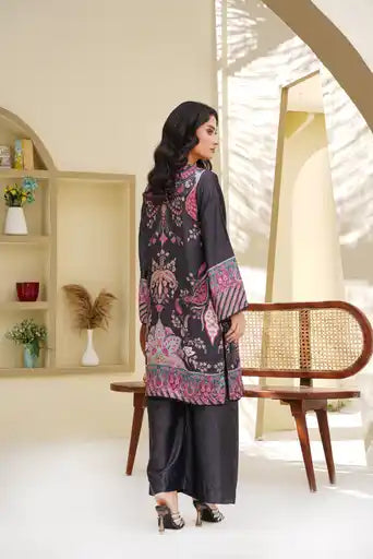 Sm02- SHAMOZ SILK PRINT CO-ORD 2 PIECE SUIT