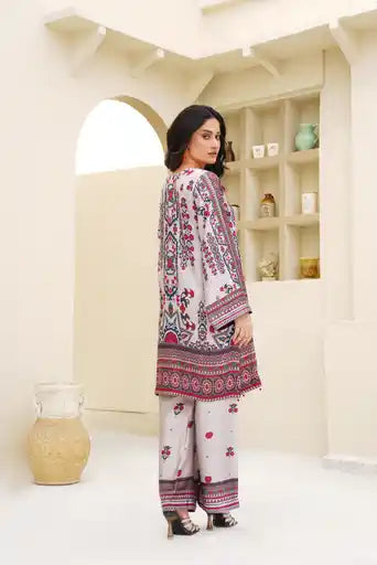 Sm03- SHAMOZ SILK PRINT CO-ORD 2 PIECE SUIT