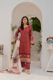 EMBROIDERED PRINTED KHADDER 3 PIECE SUIT NK09