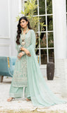 EMBROIDERED CHIFFON 3 PIECE SUIT NM1251