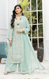 EMBROIDERED CHIFFON 3 PIECE SUIT NM1251