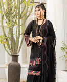EMBROIDERED CHIFFON 3 PIECE SUIT NM1260A