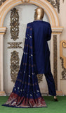 BLUE PASHMINA 3 PIECE SUIT WITH SHAWL PS03