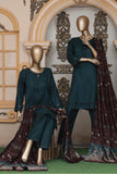 GREEN PASHMINA 3 PIECE SUIT WITH SHAWL PS06