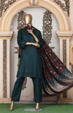 GREEN PASHMINA 3 PIECE SUIT WITH SHAWL PS06