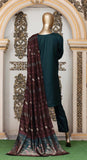 GREEN PASHMINA 3 PIECE SUIT WITH SHAWL PS06