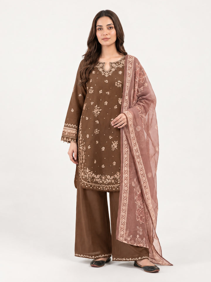 1135C Beige Embroidered Marina Suit