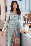 Afrozeh Print Kari Lawn 3 piece suit Unstitched OCEAN DREAM