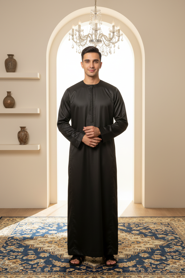 JM426- MEN'S SATIN OMANI THOBE/JUBBA