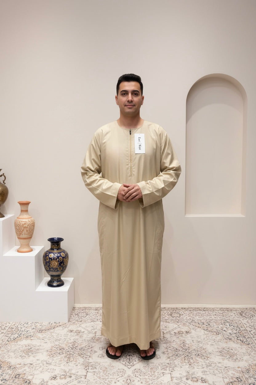 JM427- MEN'S COTTON OMANI THOBE/JUBBA