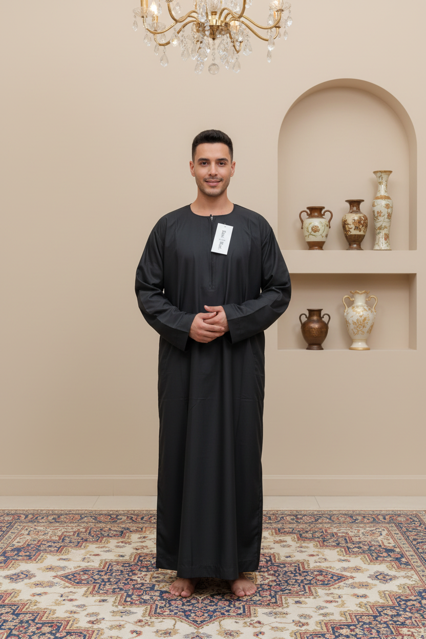 JM427- MEN'S COTTON OMANI THOBE/JUBBA