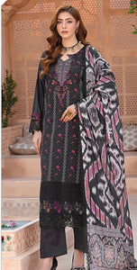 SATRANGI EMBROIDERED LAWN 3 PIECE SUIT ST02