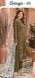 SATRANGI EMBROIDERED LAWN 3 PIECE SUIT ST01