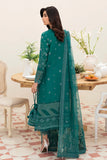 AFROZEH CHIKANKARI FESTIVE LAWN UNSTITCHED-TIFFANY BLUE