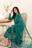 AFROZEH CHIKANKARI FESTIVE LAWN UNSTITCHED-TIFFANY BLUE