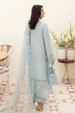 AFROZEH CHIKANKARI FESTIVE LAWN UNSTITCHED-SILVER LUSTER