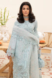 AFROZEH CHIKANKARI FESTIVE LAWN UNSTITCHED-SILVER LUSTER