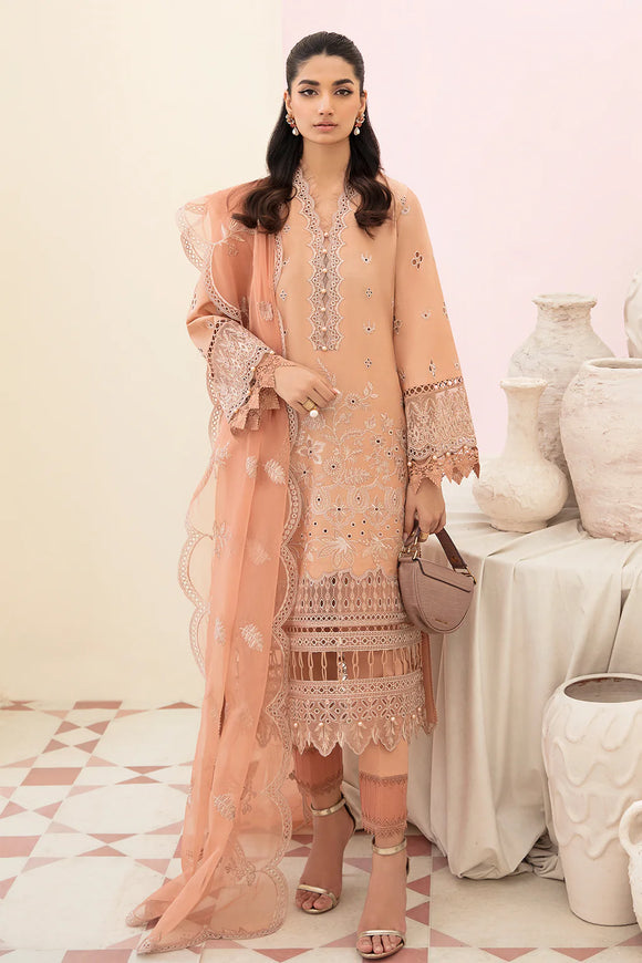 AFROZEH CHIKANKARI FESTIVE LAWN UNSTITCHED-HAZEL