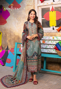 ASIM JOFA 3 PIECE UNSTITCHED AJAR-01