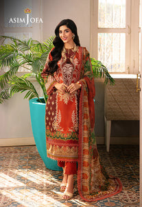 ASIM JOFA 3 PIECE UNSTITCHED AJAR-14