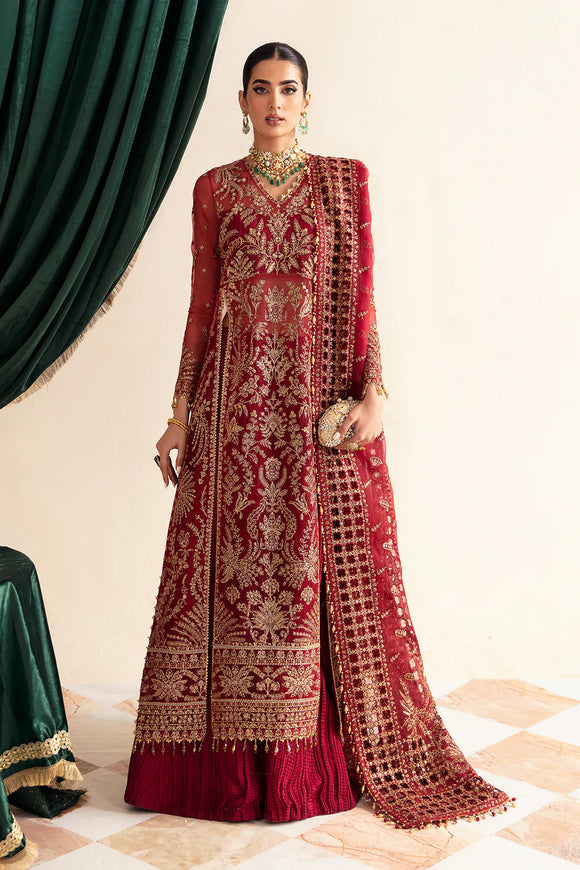 AYZEL LUMINARA WEDDING FORMALS UNSTITCHED SUIT MERLOT