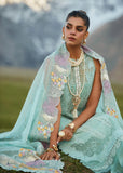 CRIMSON LUXURY LAWN BY SAIRA * SHAKIRA UNSTITCHED Pleated Perfection - D4 A